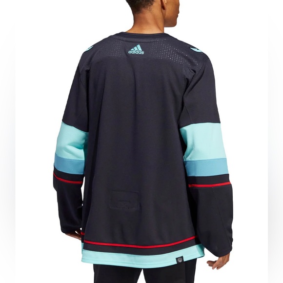 NWT - Adidas NHL Seattle Kraken Premium Home Jersey - Size 54/XL - Picture 3 of 16